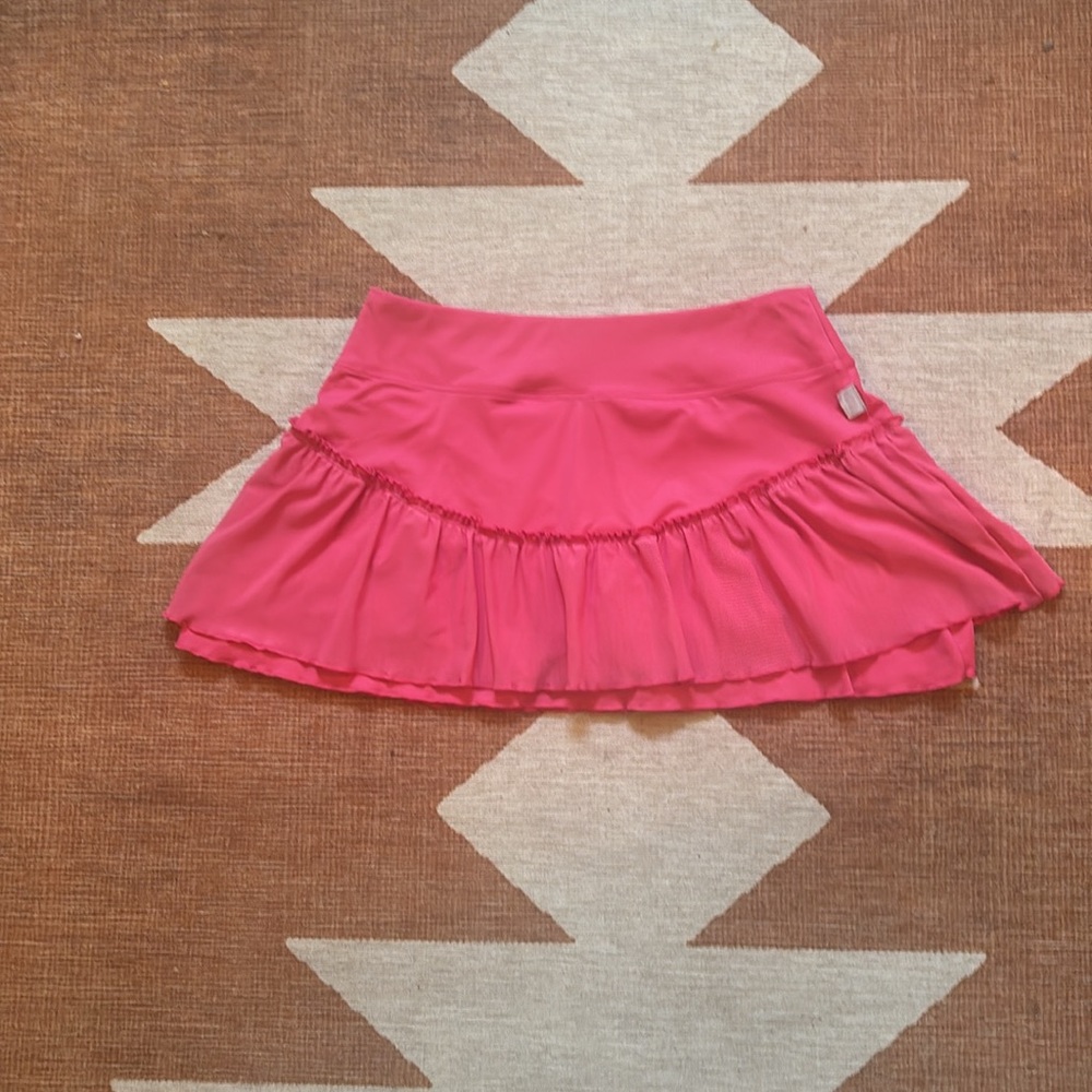 Small pink Dri-Fit Nike ruffled tennis skirt - Picture 2 of 4